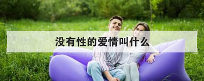 没有性的爱情叫什么