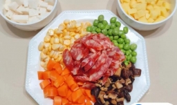 香菇腊肠焖饭的做法