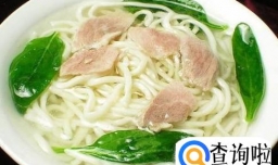 上班族的快速简单面条吃法——青菜瘦肉面