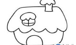 怎么画卡通房子简笔画