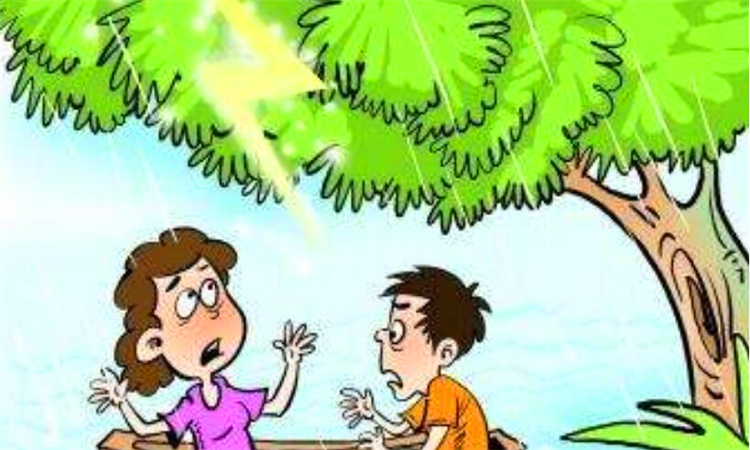 野外正确避雷方式