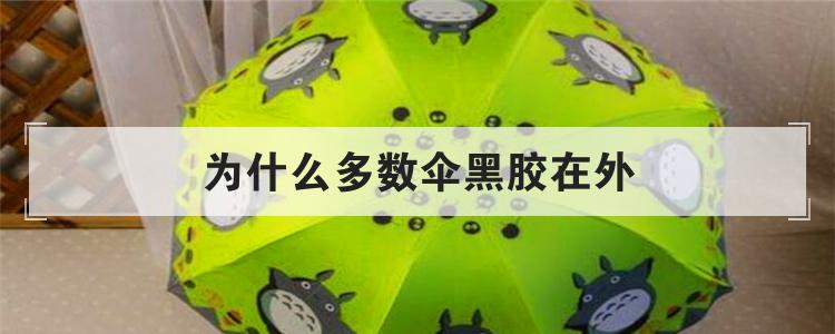 为什么多数伞黑胶在外