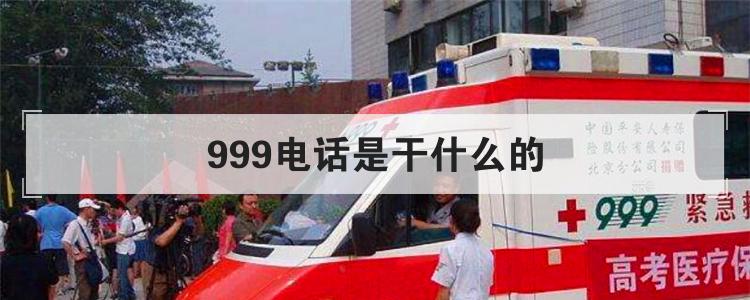 999电话是干什么的