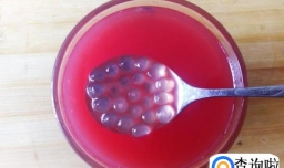 冰凉清甜的西瓜汁西米露的做法