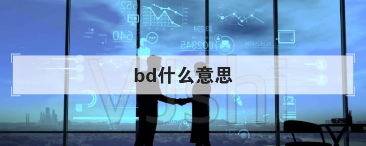 bd什么意思