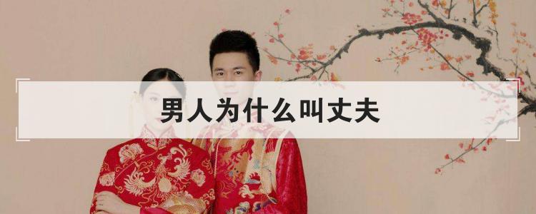 男人为什么叫丈夫
