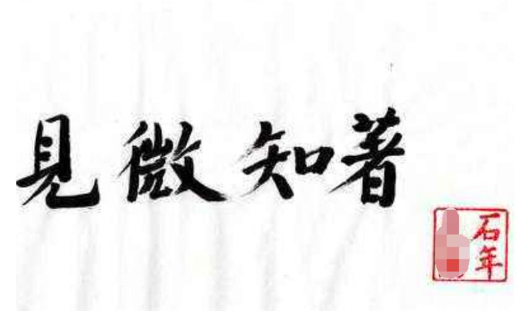 见微知著是什么意思