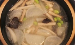 菌菇萝卜汤的家常做法