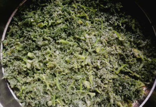 蒸米米蒿的做法