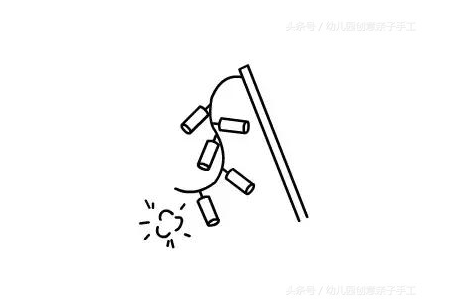 鞭炮简笔画