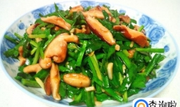 韭菜炒香菇的家常做法