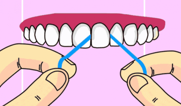 牙线的正确使用方法