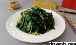 清炒菠菜的做法