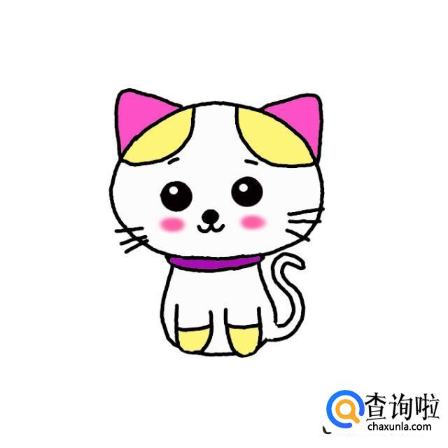 简笔画小猫教程