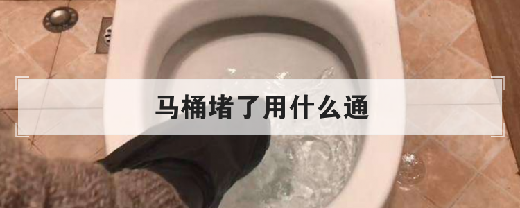 马桶堵了用什么通