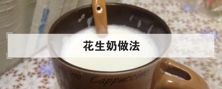 花生奶做法