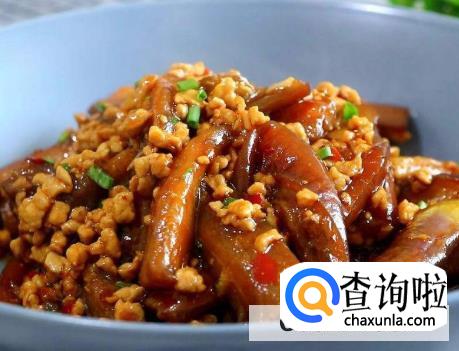 肉末茄子的家常做法br