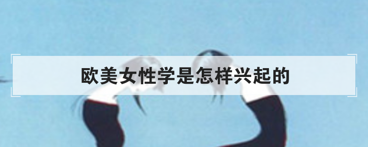 欧美女性学是怎样兴起的