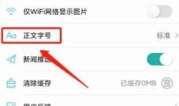 云溪发布APP如何设置正文字号