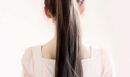 图文解析韩式齐刘海可爱花苞头扎法教程