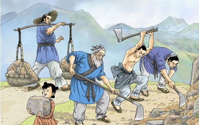 愚公移山的故事主要讲了什么