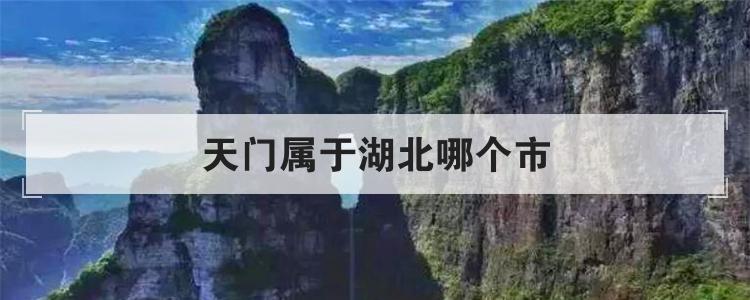 天门属于湖北哪个市
