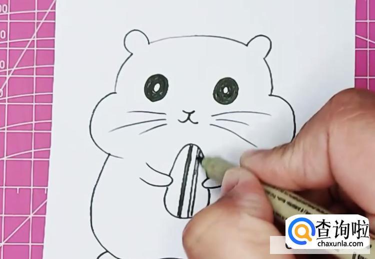 简笔画仓鼠教程
