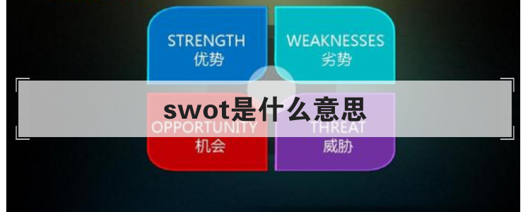 swot是什么意思