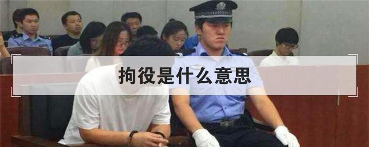 拘役是什么意思