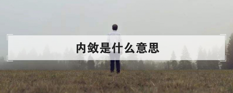 内敛是什么意思