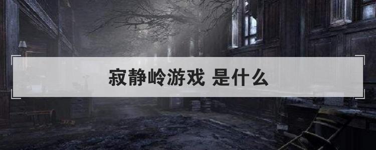 寂静岭游戏 是什么br