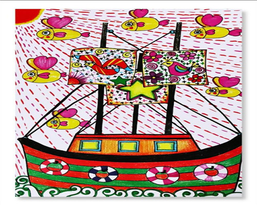 轮船简笔画