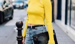 黄t恤配什么颜色裤子女