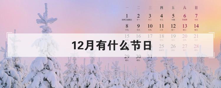 12月有什么节日