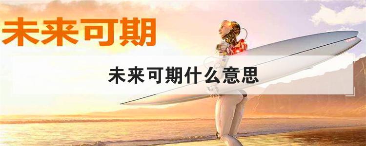未来可期什么意思