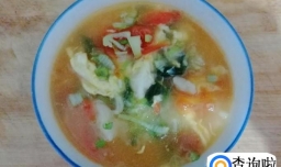 西红柿剩菜面疙瘩汤的做法