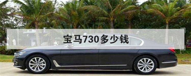 宝马730多少钱