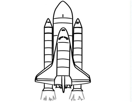 宇宙飞船简笔画