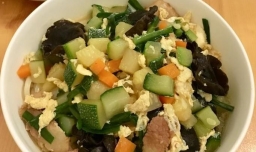 角瓜打卤面的家常做法