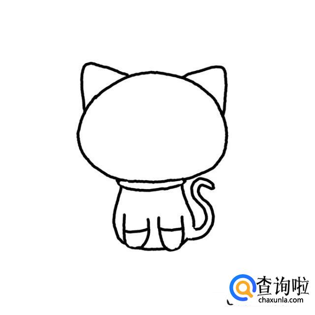 简笔画小猫教程