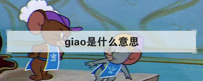 giao是什么意思