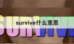 survive什么意思