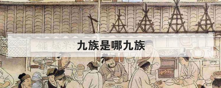 九族是哪九族