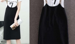 黑色背带裙配什么上衣好看