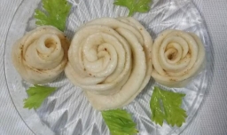 怎样做五香味玫瑰花卷？