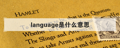 language是什么意思