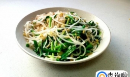 绿豆芽韭菜炒粉的家常做法