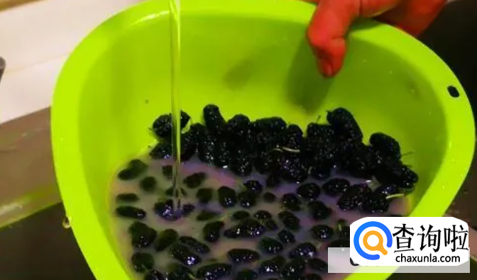 正确清洗桑葚的方式