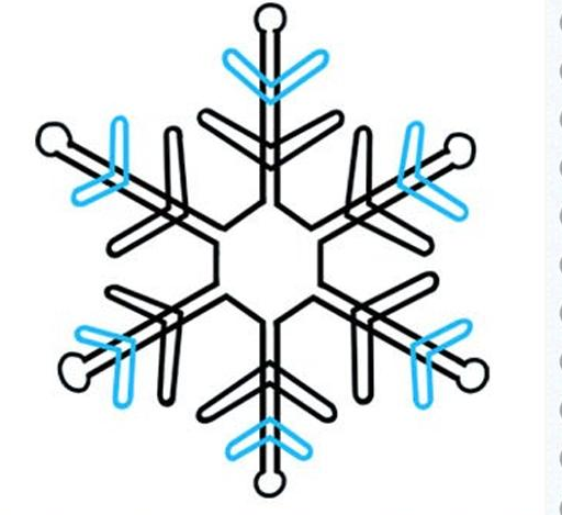 雪花简笔画