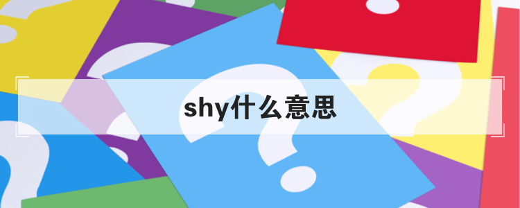 shy什么意思